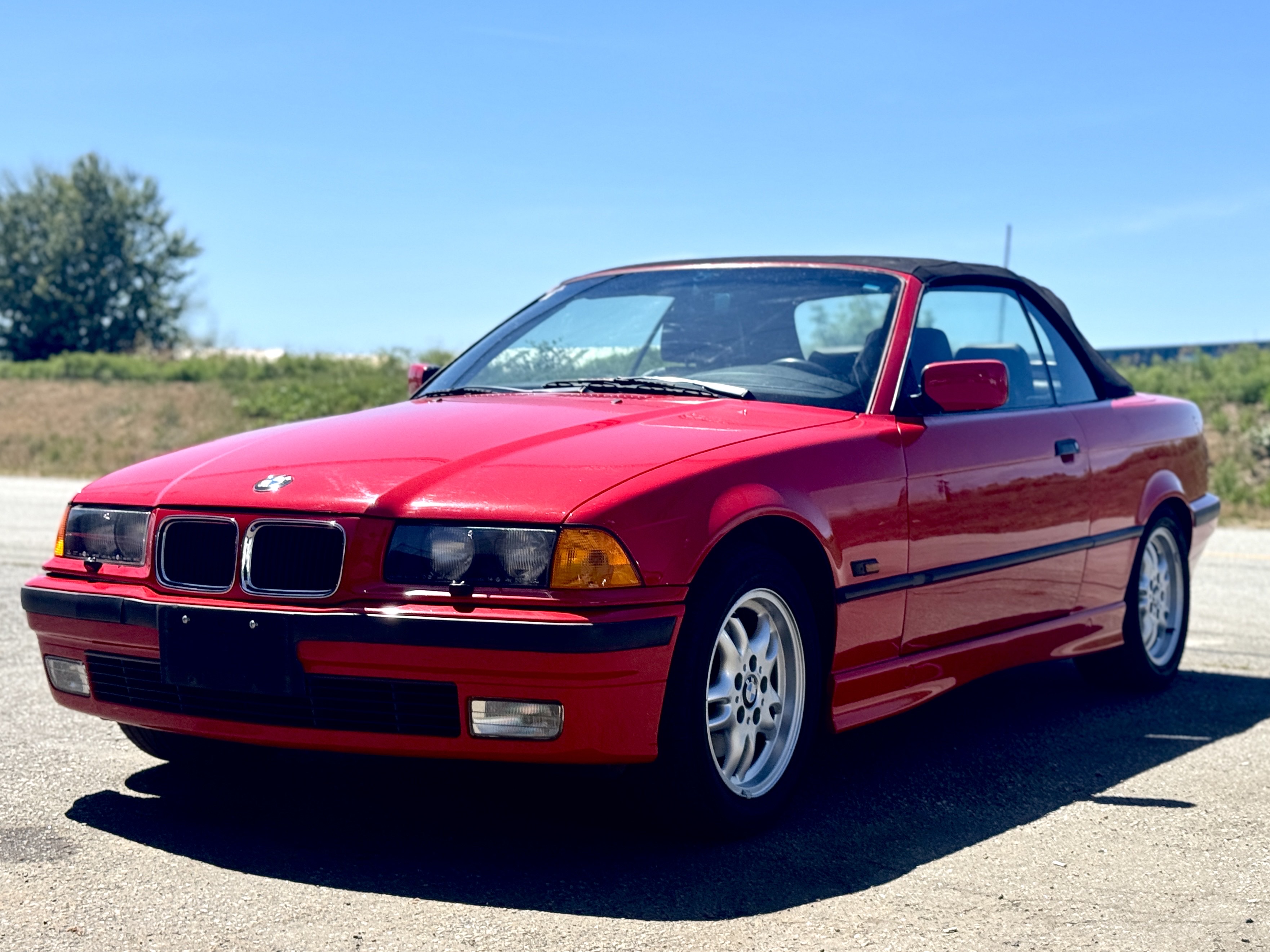 Red 1996 BMW 3 Series 328i Convertible RWD Convertible Rear-Wheel Drive Automatic