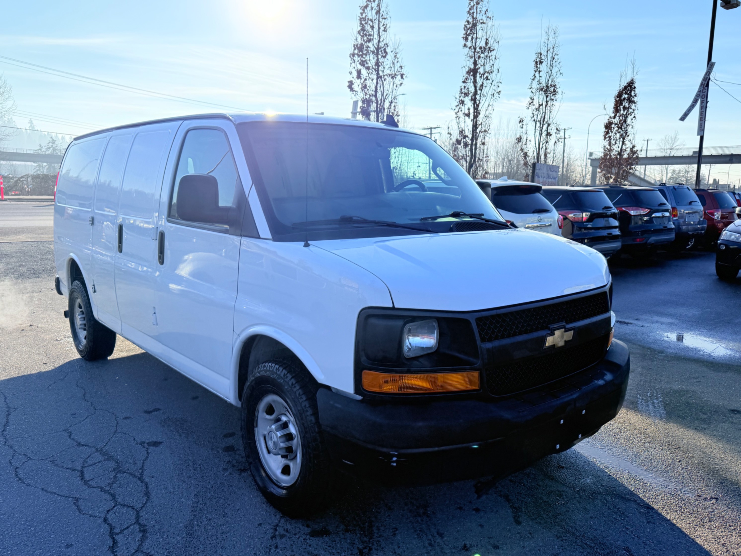 White 2016 Chevrolet Express Cargo Van Rear-Wheel Drive Automatic