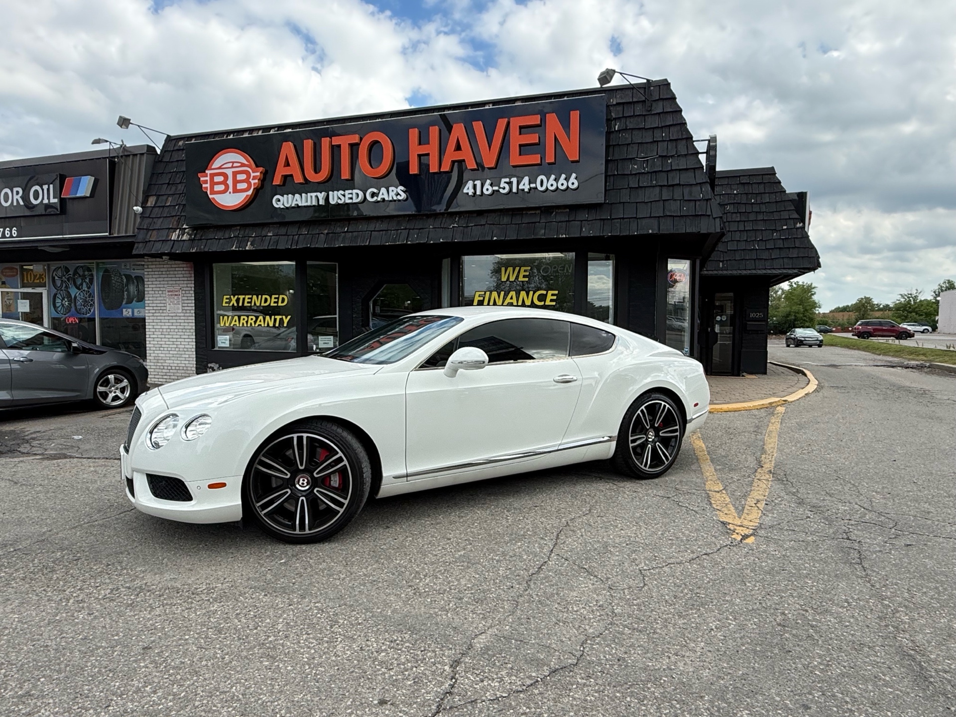 White 2013 Bentley Continental GT V8 AWD Coupe All-Wheel Drive Automatic