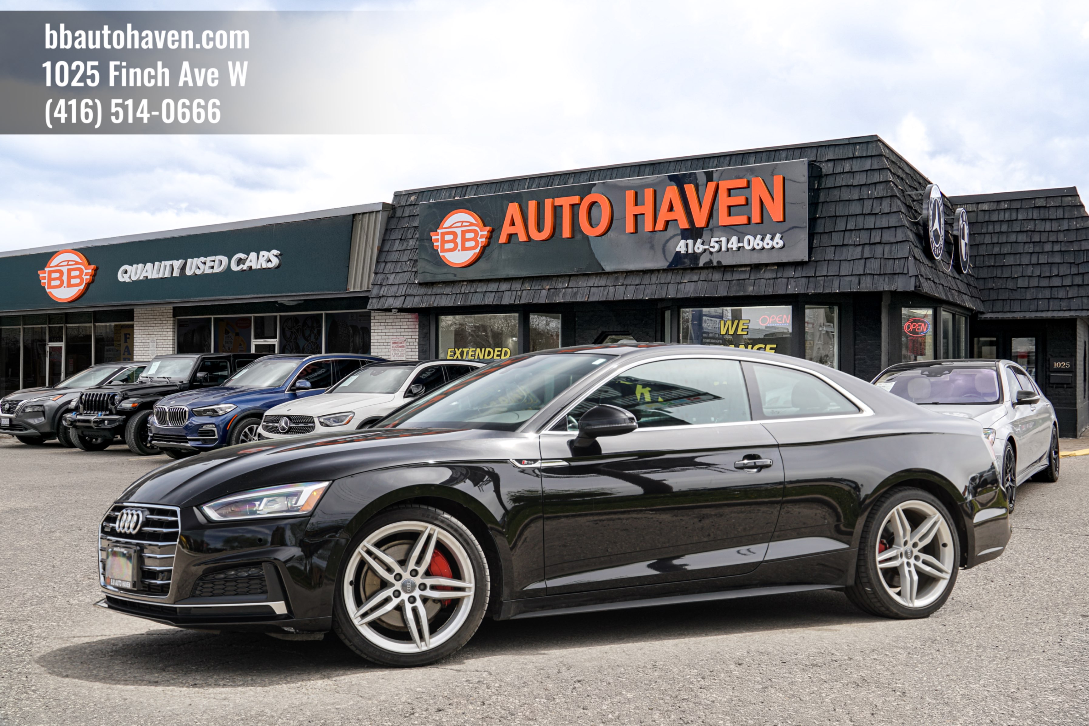 Black 2018 Audi A5 2.0T quattro Progressiv Coupe AWD Coupe Automatic
