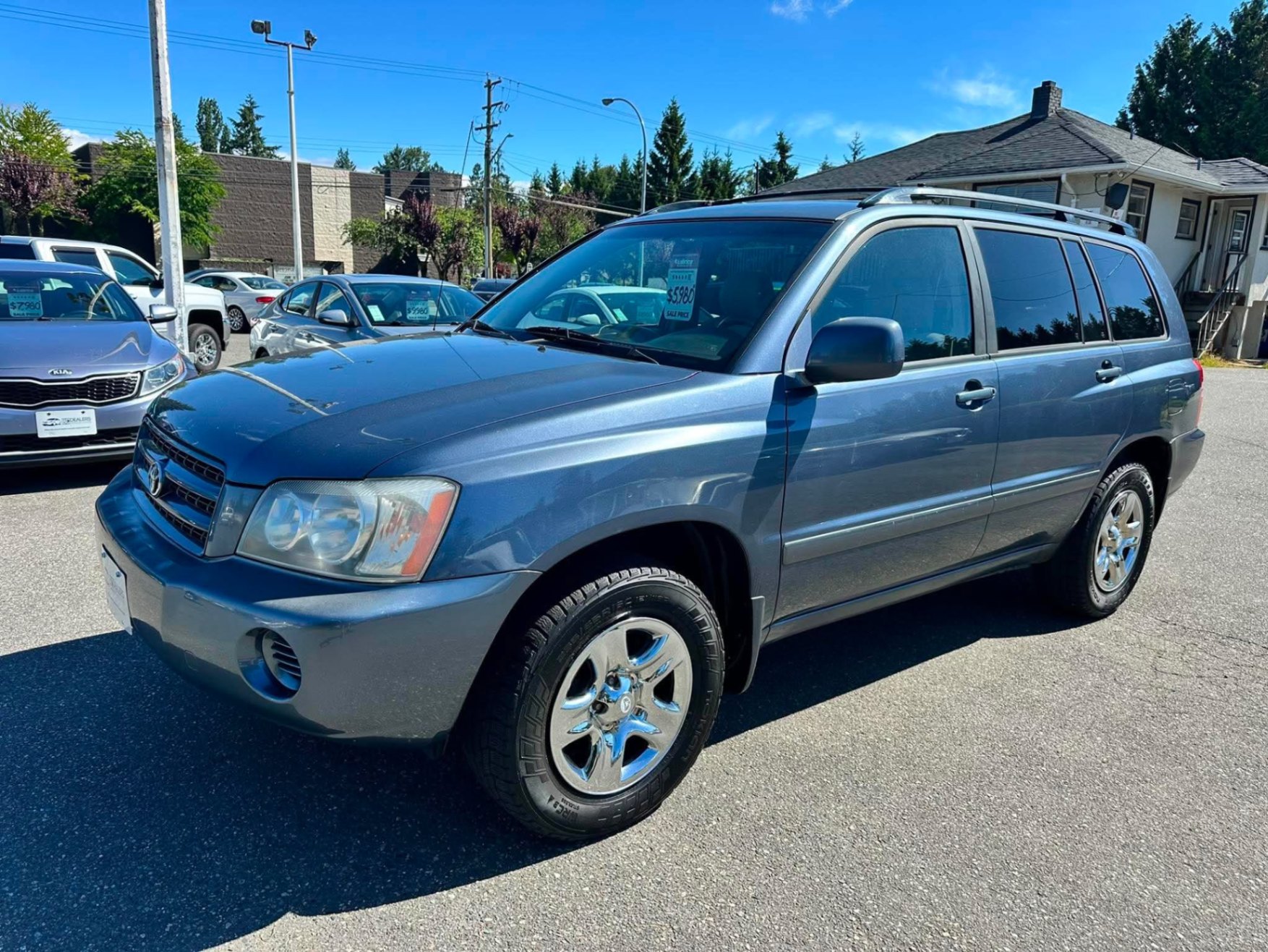 Blue 2002 Toyota Highlander Base SUV / Crossover Front-Wheel Drive Automatic
