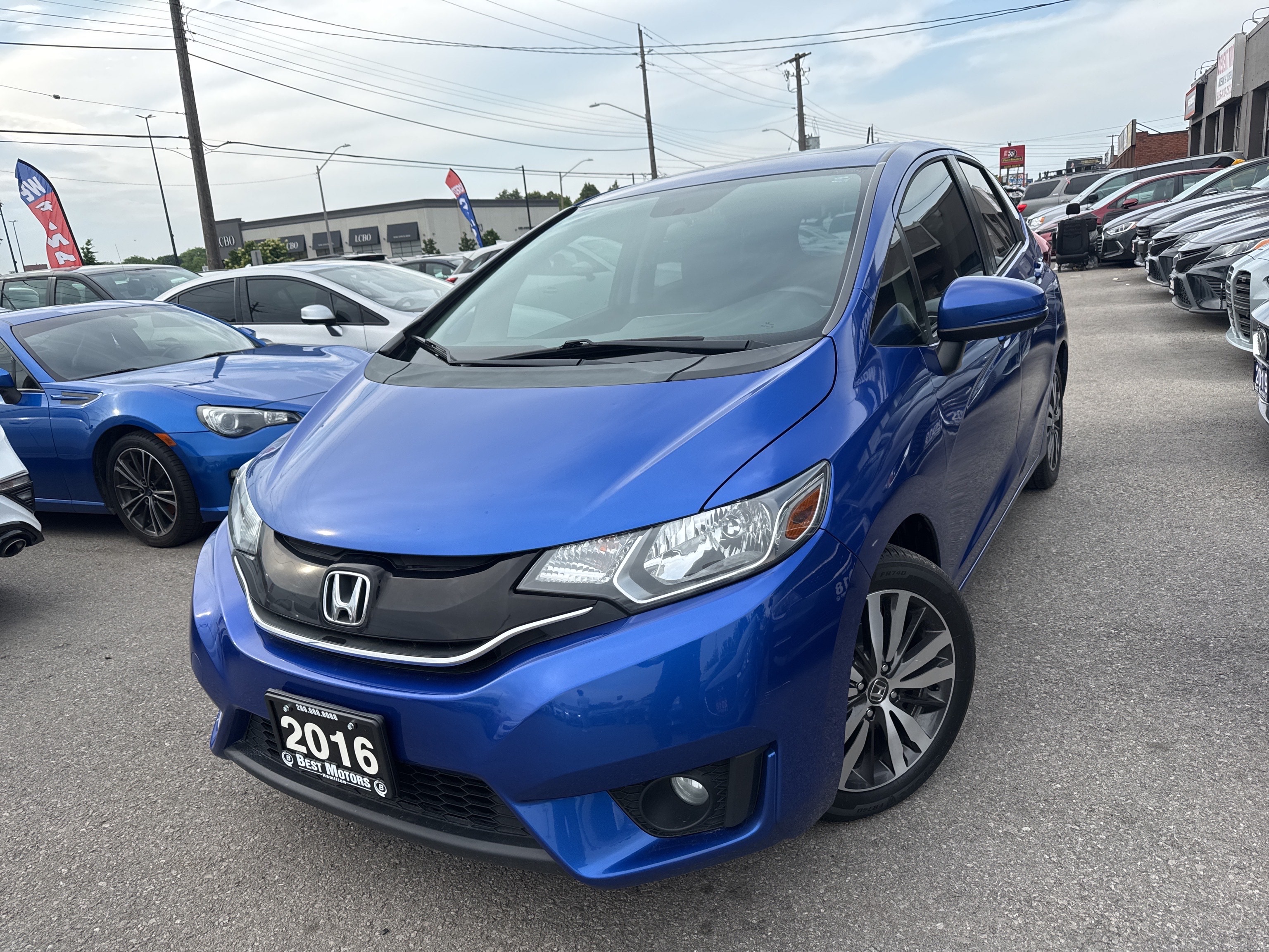 Blue 2016 Honda Fit EX Hatchback Front-Wheel Drive Automatic