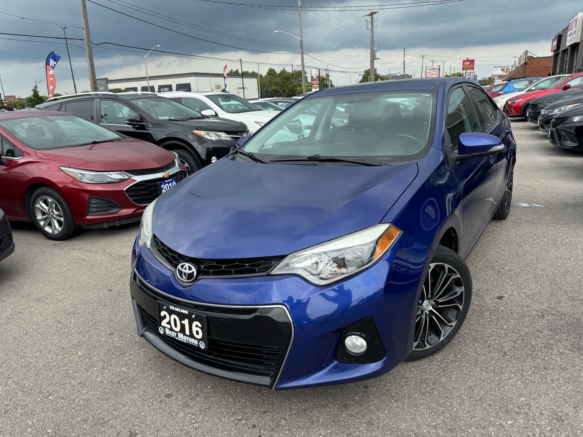 Blue 2016 Toyota Corolla Sedan Front-Wheel Drive Automatic