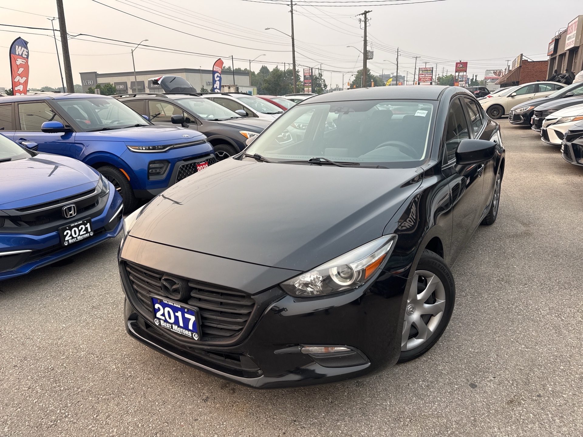 Black 2017 Mazda MAZDA3 Sedan Automatic
