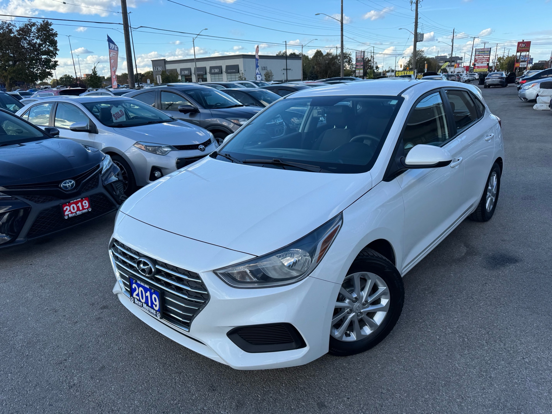 White 2019 Hyundai Accent Hatchback Automatic