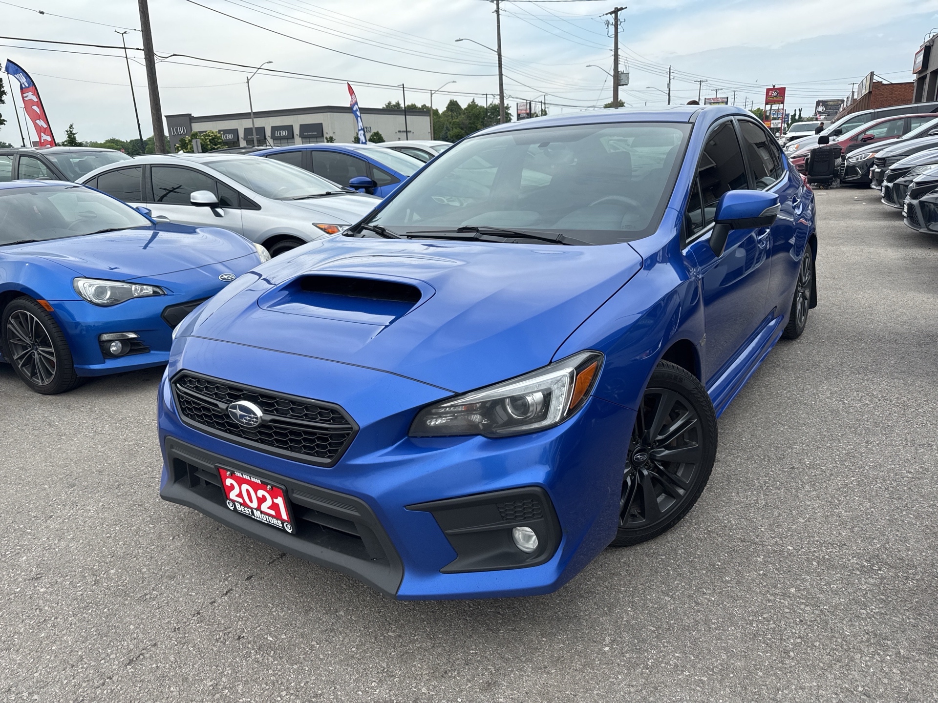 Blue 2021 Subaru WRX Sport AWD Sedan Manual