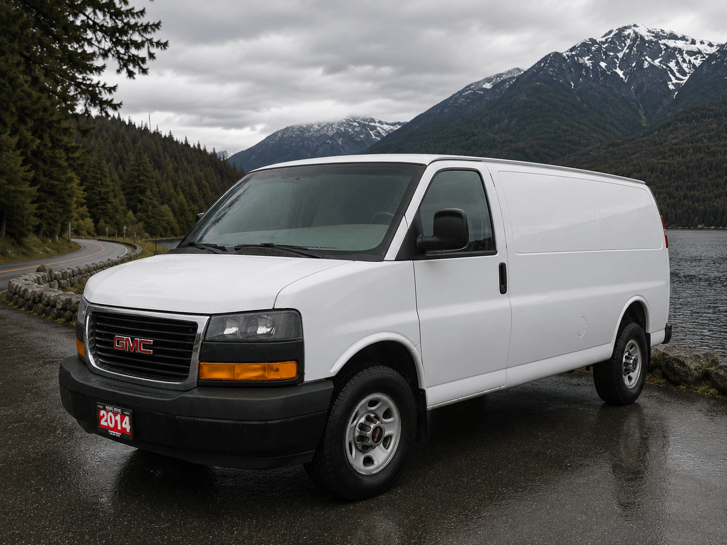 White 2014 GMC Savana Cargo Van Rear-Wheel Drive Automatic
