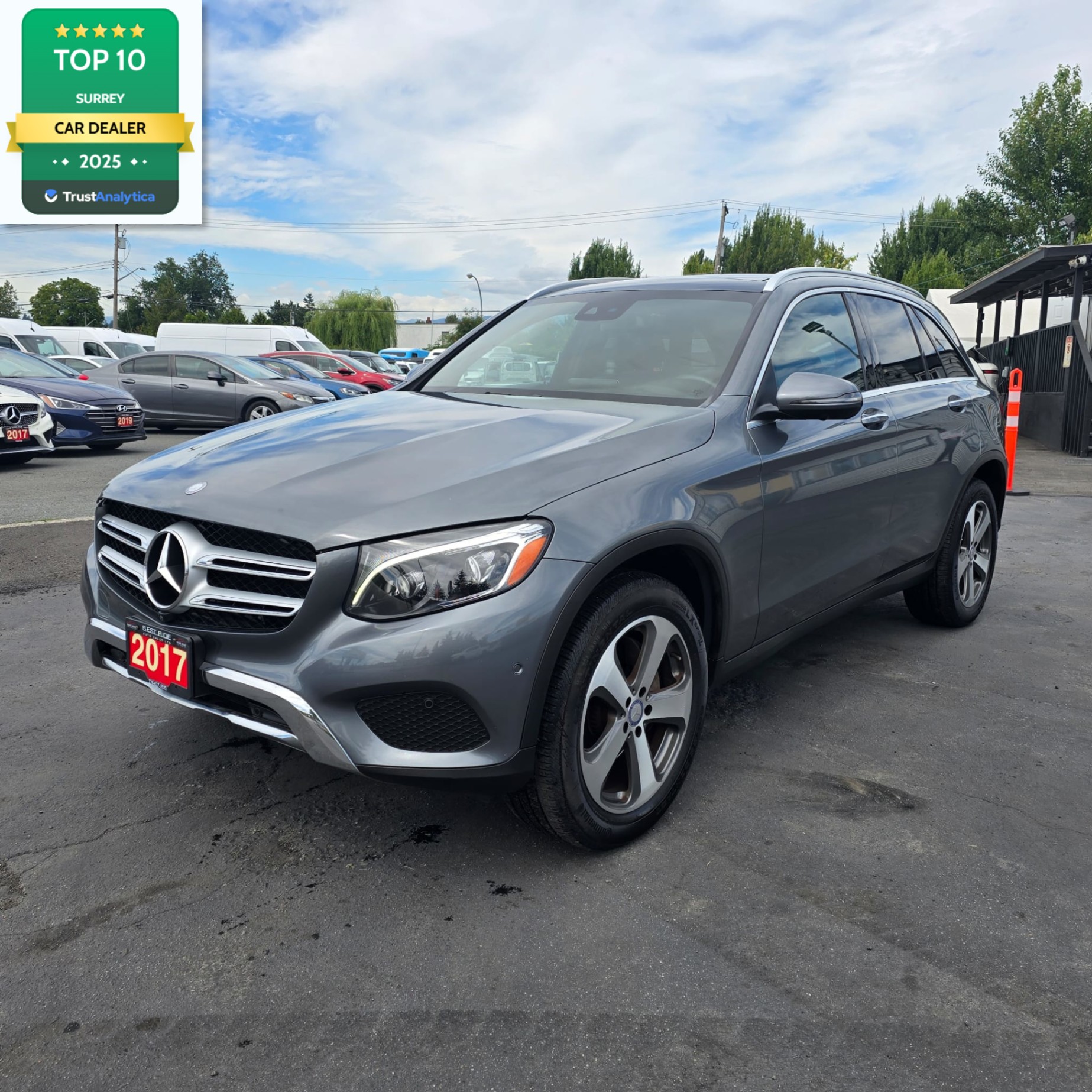 Gray 2017 Mercedes-Benz GLC 300 4MATIC SUV / Crossover All-Wheel Drive Automatic