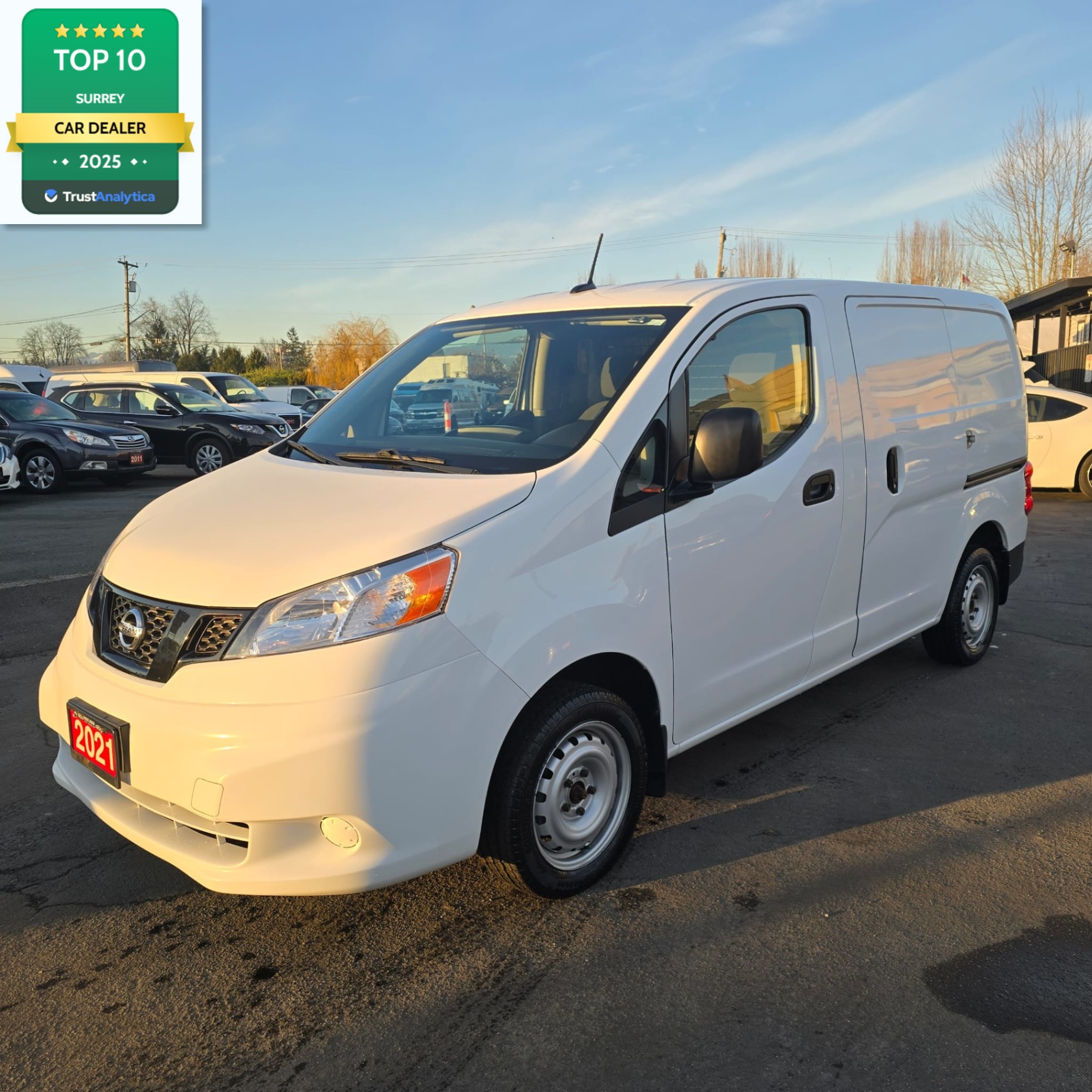 White 2021 Nissan NV200 Van Front-Wheel Drive Automatic