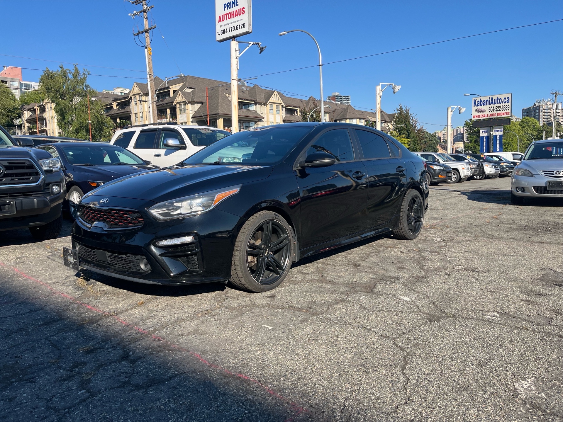Black 2021 Kia Forte Sedan Front-Wheel Drive Automatic