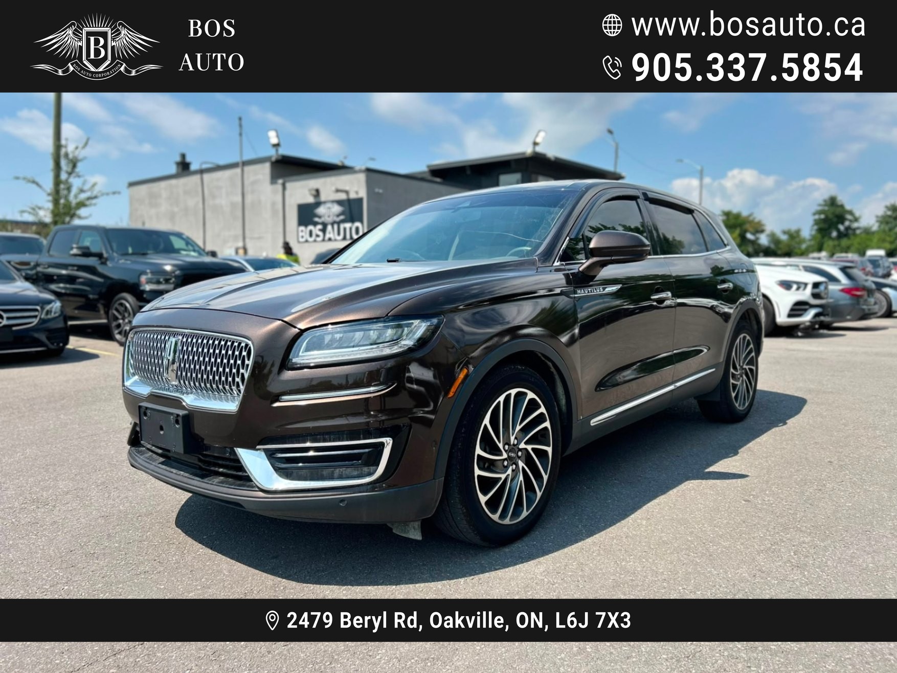 Brown 2019 Lincoln Nautilus SUV / Crossover All-Wheel Drive Automatic