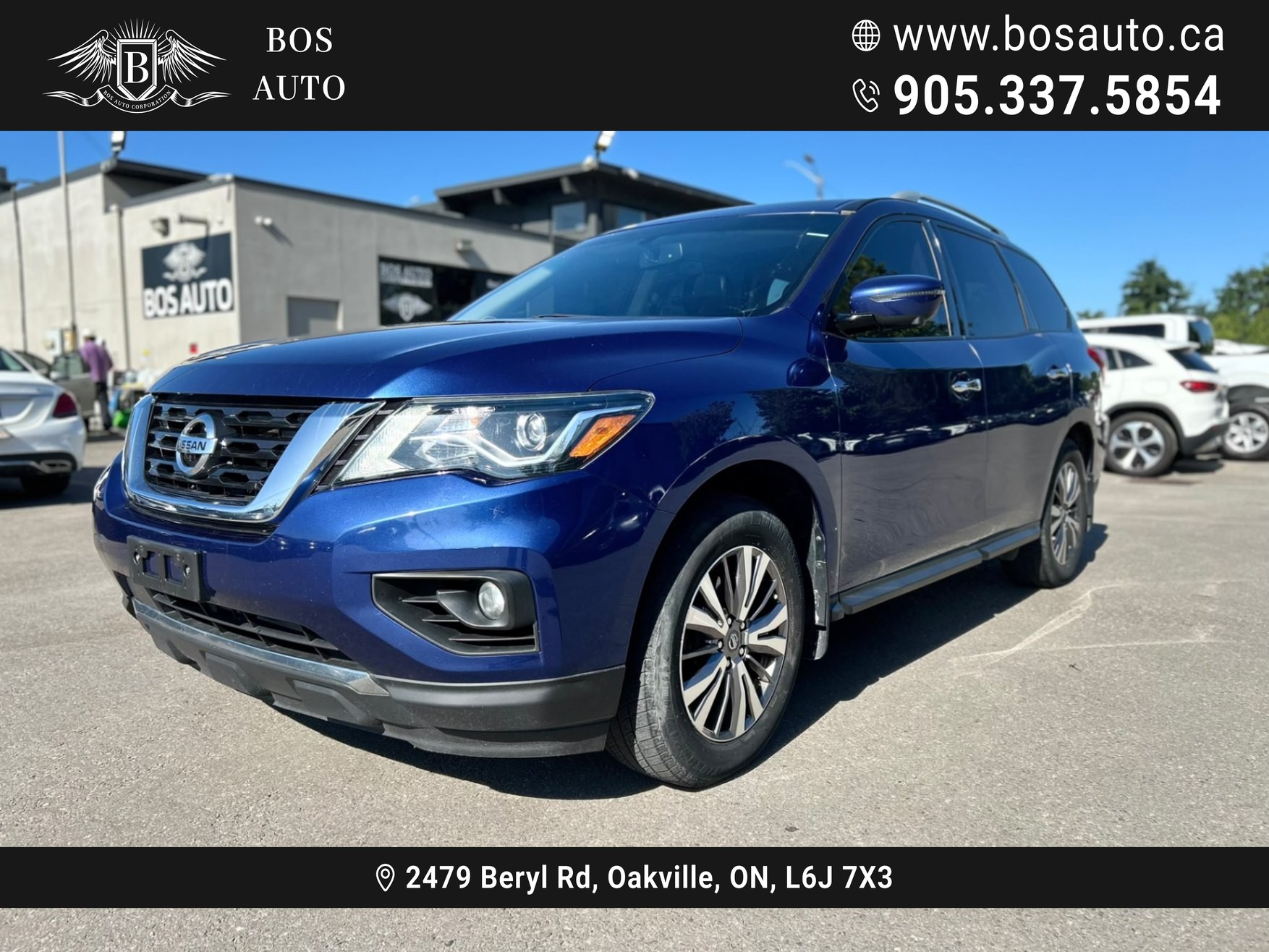 Metallic Midnight Blue 2018 Nissan Pathfinder SUV / Crossover Four-Wheel Drive Automatic