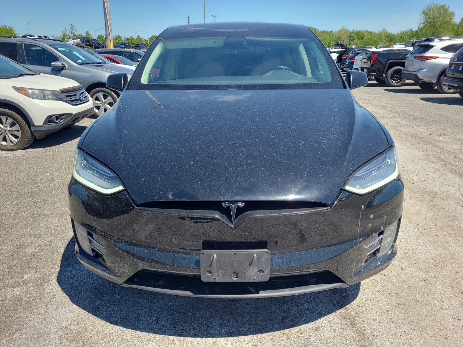Black 2017 Tesla Model X 75D AWD SUV / Crossover All-Wheel Drive Automatic