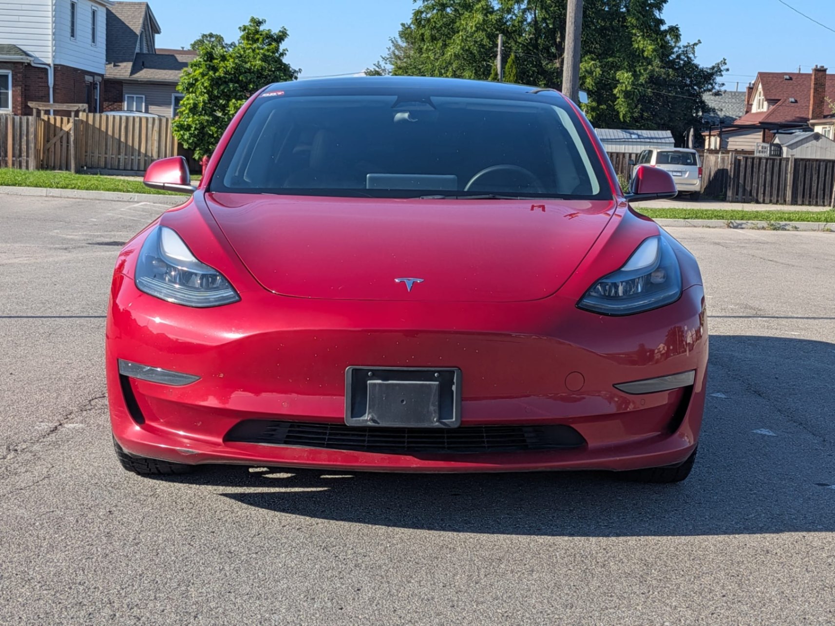 Red 2022 Tesla Model 3 Sedan Rear-Wheel Drive Automatic