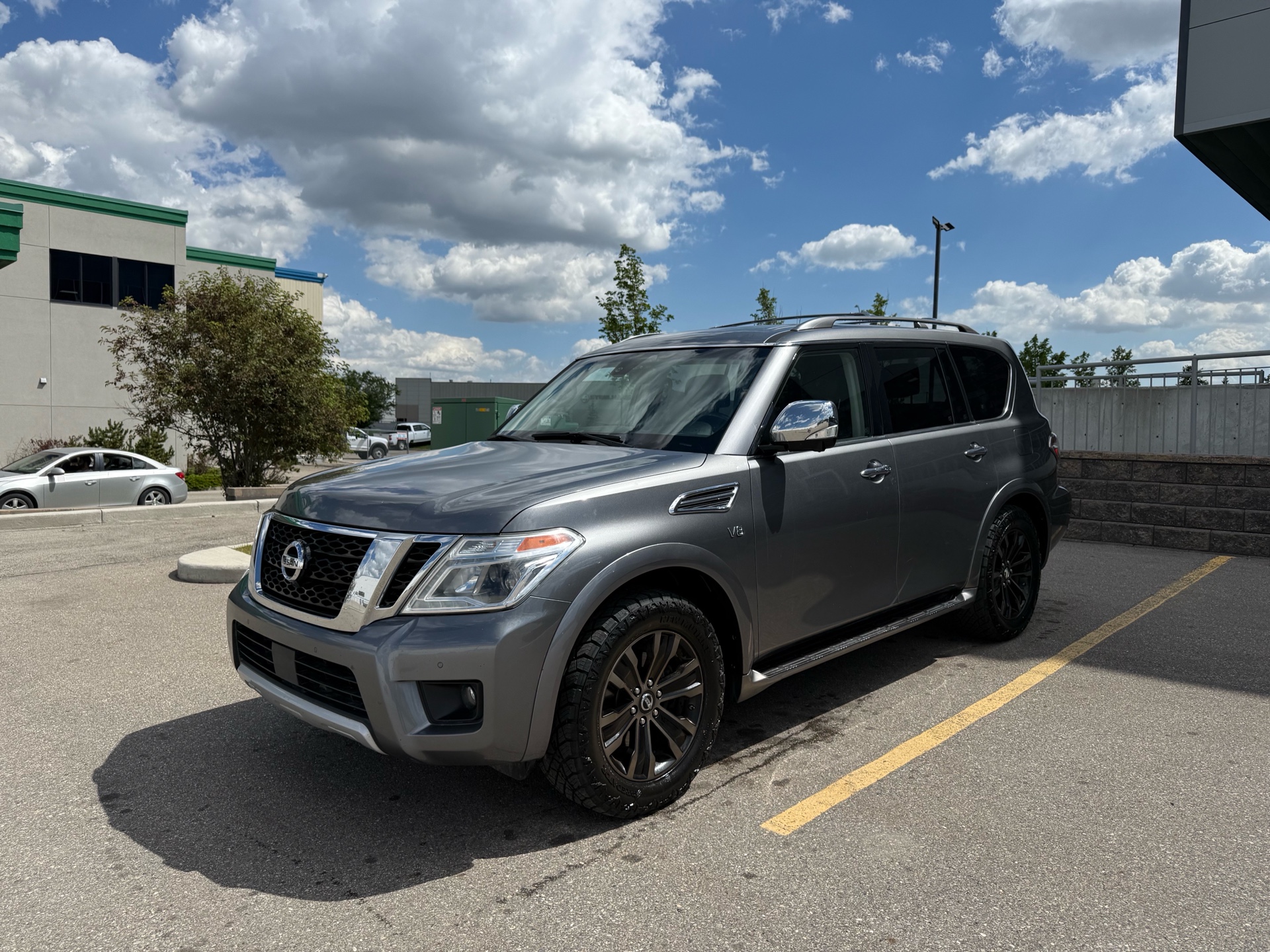 Gray 2017 Nissan Armada SUV / Crossover Four-Wheel Drive Automatic