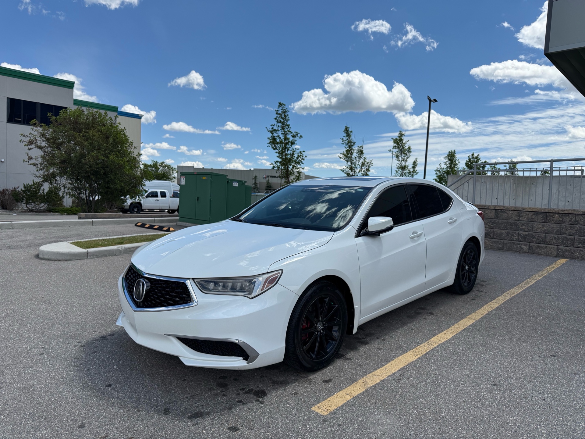 White 2018 Acura TLX Sedan Front-Wheel Drive Automatic