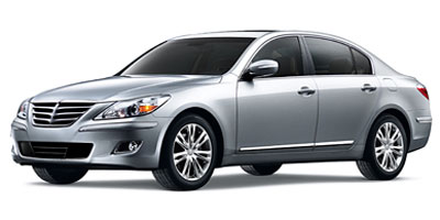 White 2012 Hyundai Genesis Sedan Rear-Wheel Drive Automatic