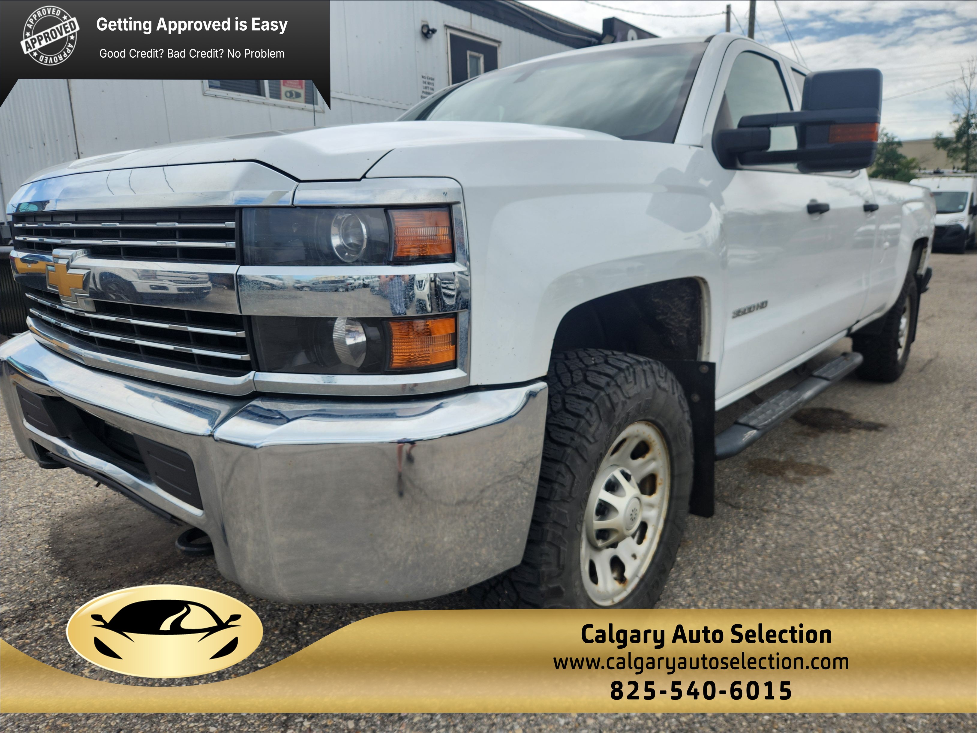 White 2018 Chevrolet Silverado 3500HD Pickup Truck Four-Wheel Drive Automatic