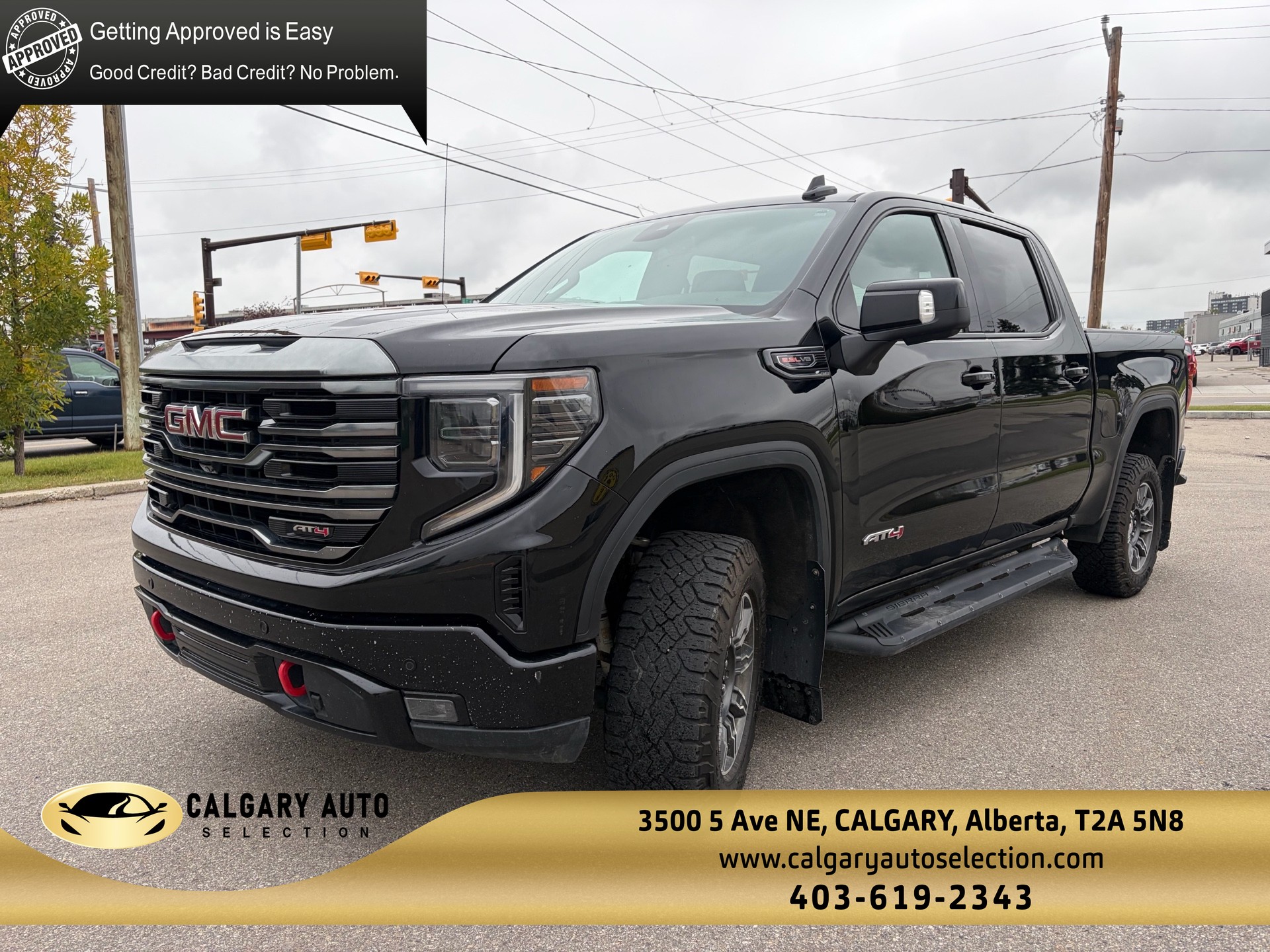 Black 2024 GMC Sierra 1500 Pickup Truck Four-Wheel Drive Automatic
