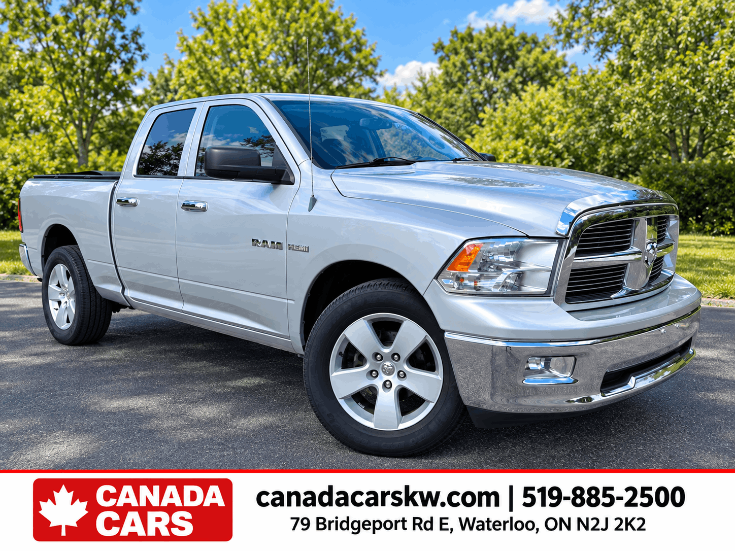 Gray 2010 Dodge RAM 1500 Pickup Truck Four-Wheel Drive Automatic