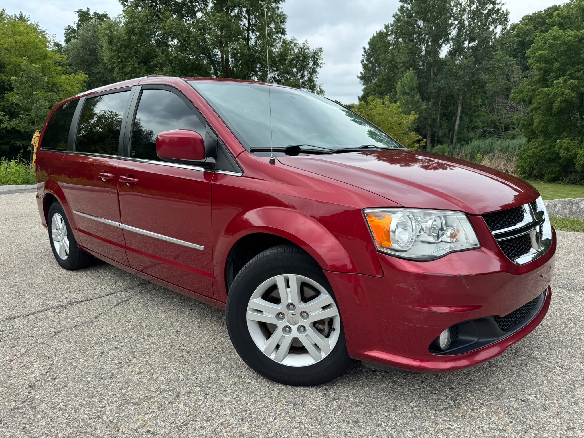 Red 2015 Dodge Grand Caravan Minivan  Automatic