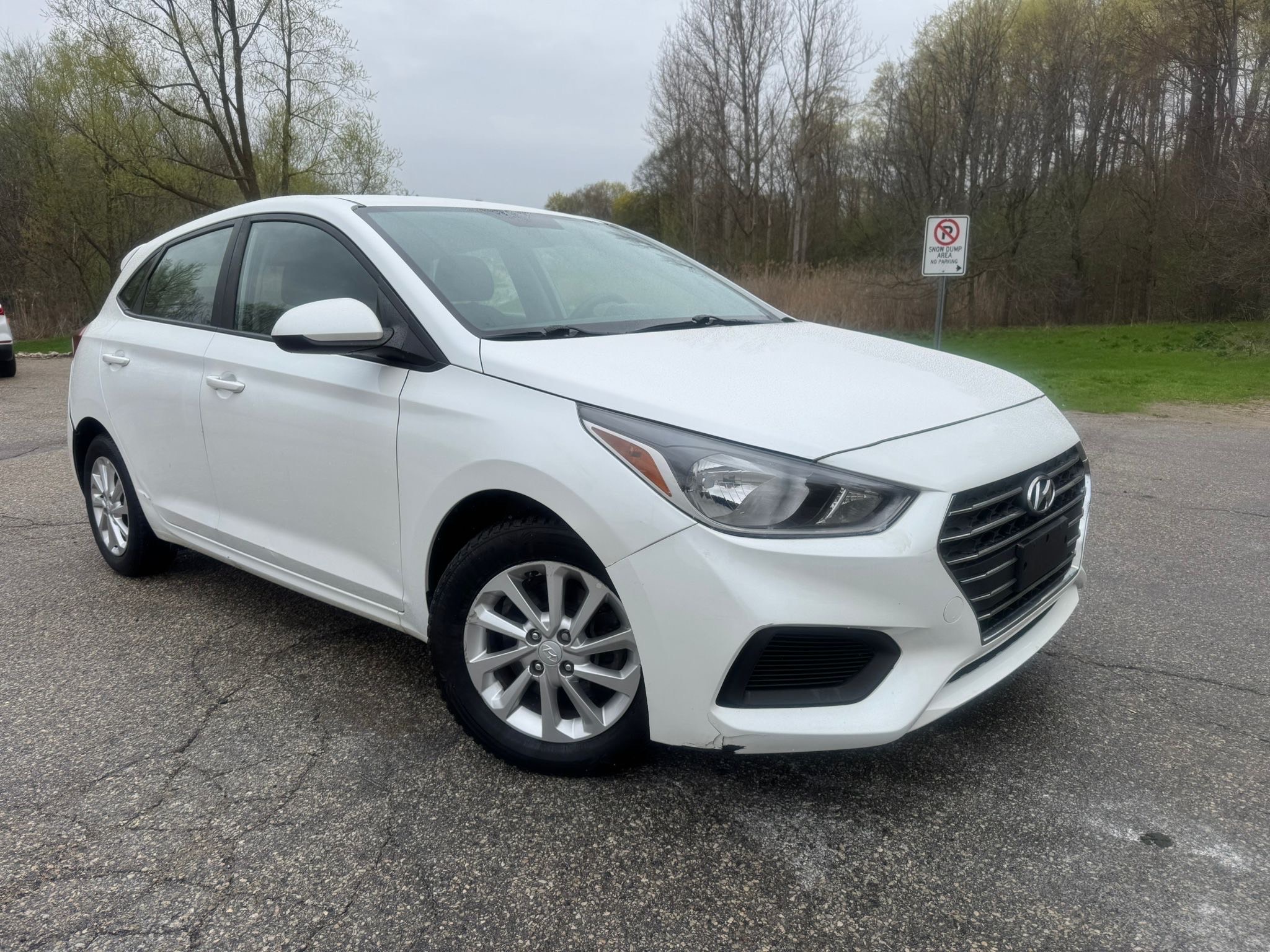 White 2019 Hyundai Accent Hatchback  Automatic