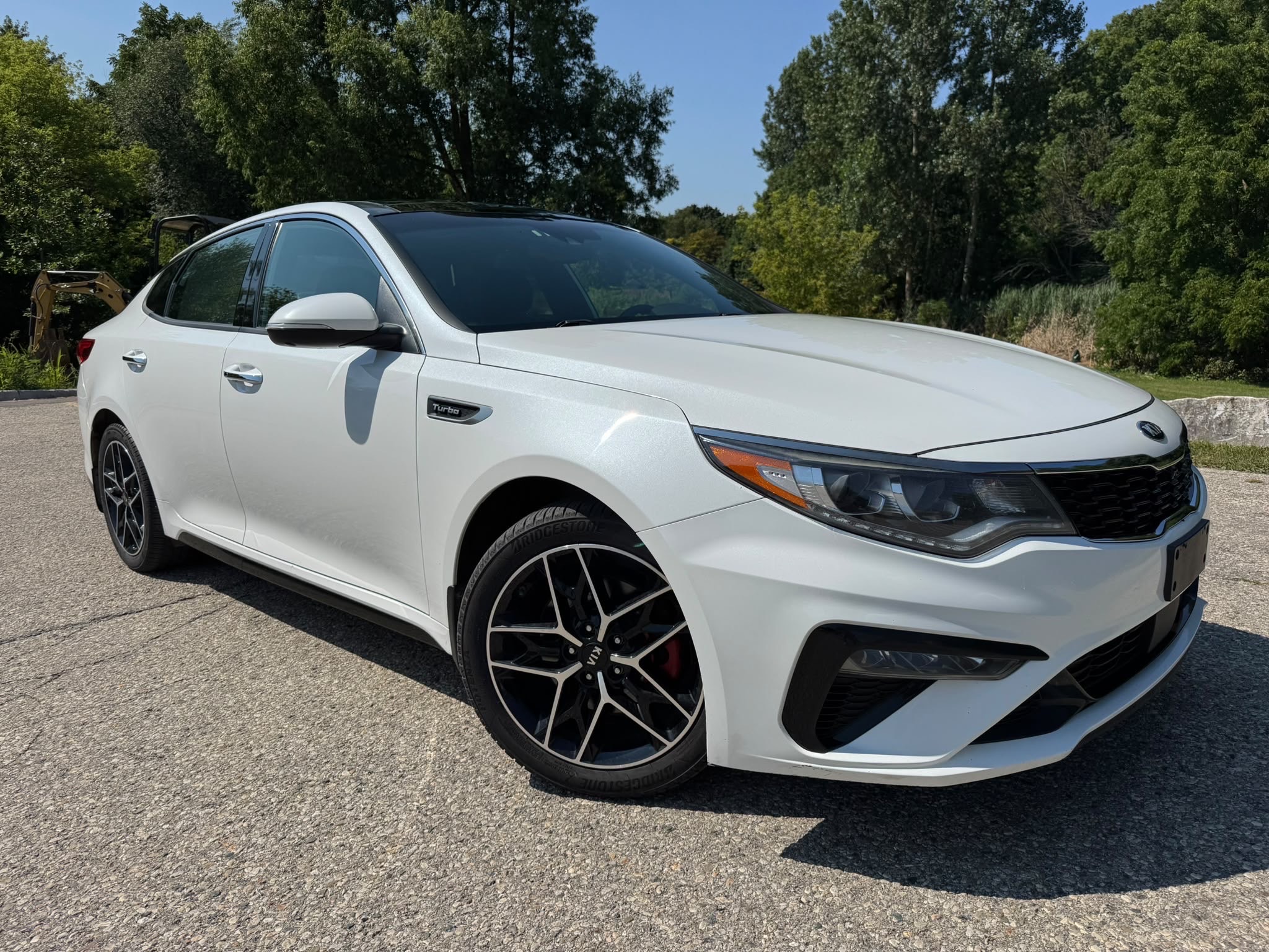 White 2019 Kia Optima Sedan Automatic