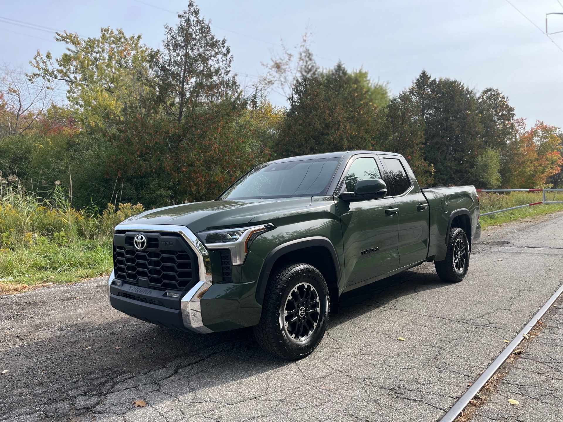 Green 2023 Toyota Tundra Pickup Truck Four-Wheel Drive Automatic