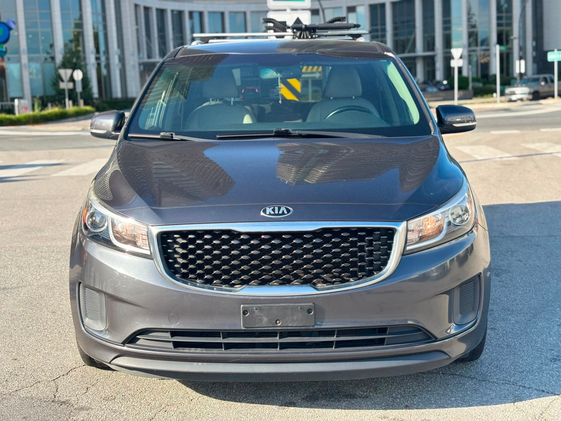 Gray 2016 Kia Sedona Minivan Front-Wheel Drive Automatic
