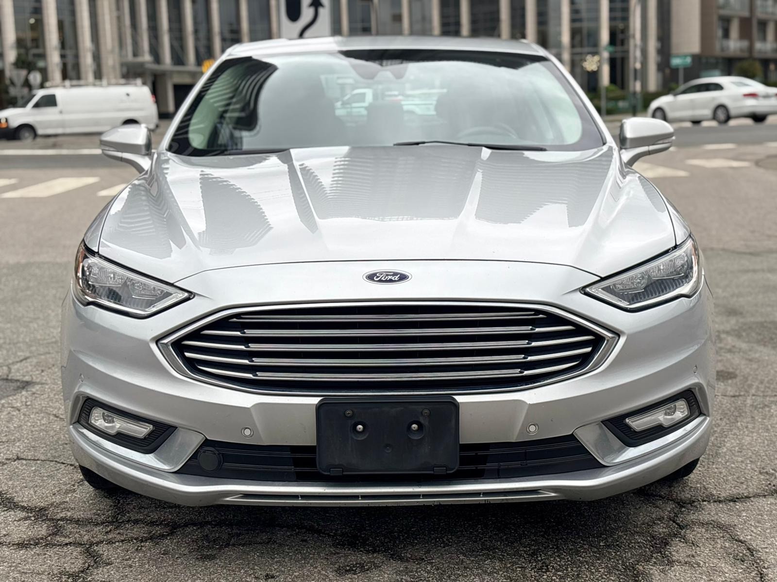 Silver 2017 Ford Fusion Hybrid Sedan Front-Wheel Drive Automatic