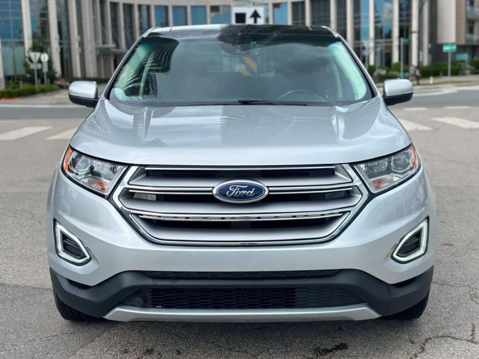 Silver 2018 Ford Edge SEL SUV / Crossover Front-Wheel Drive Automatic