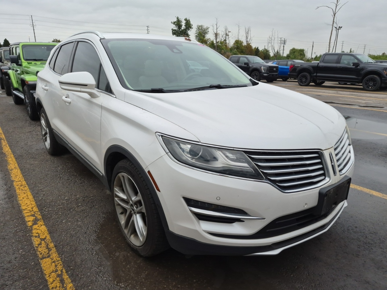 White 2015 Lincoln MKC SUV / Crossover All-Wheel Drive Automatic