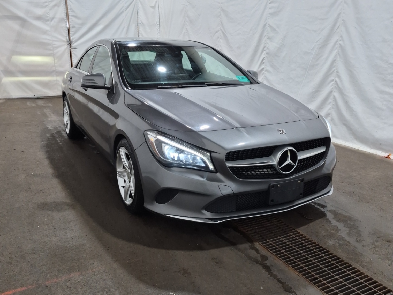 Gray 2018 Mercedes-Benz CLA 250 4MATIC Sedan All-Wheel Drive Automatic