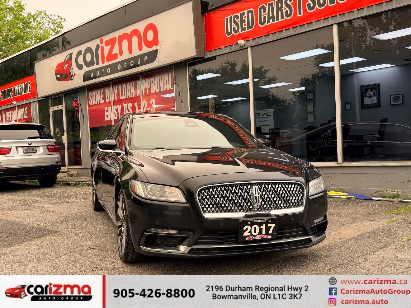 Black 2017 Lincoln Continental Sedan All-Wheel Drive Automatic