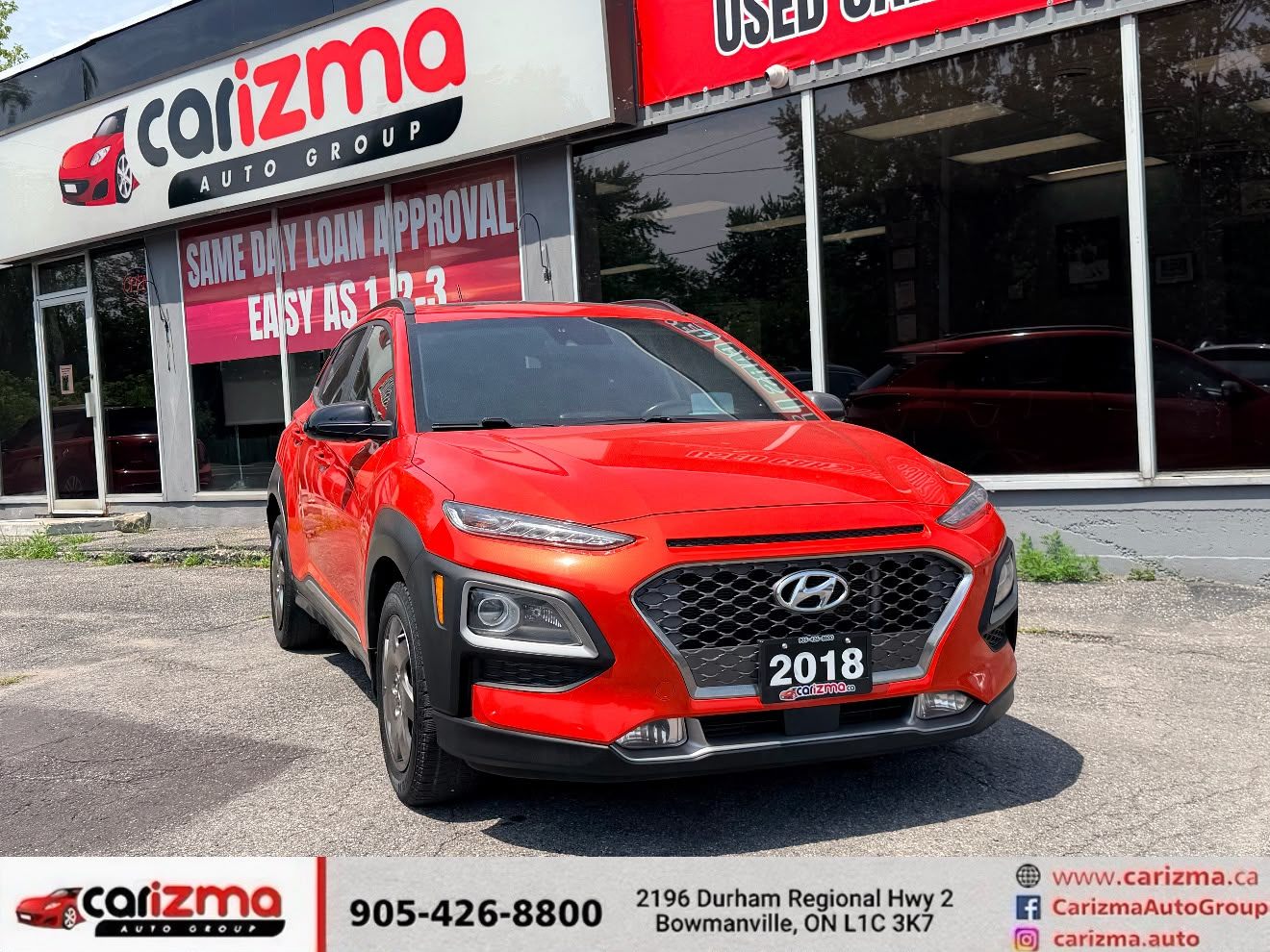 Red 2018 Hyundai Kona SUV / Crossover All-Wheel Drive Automatic