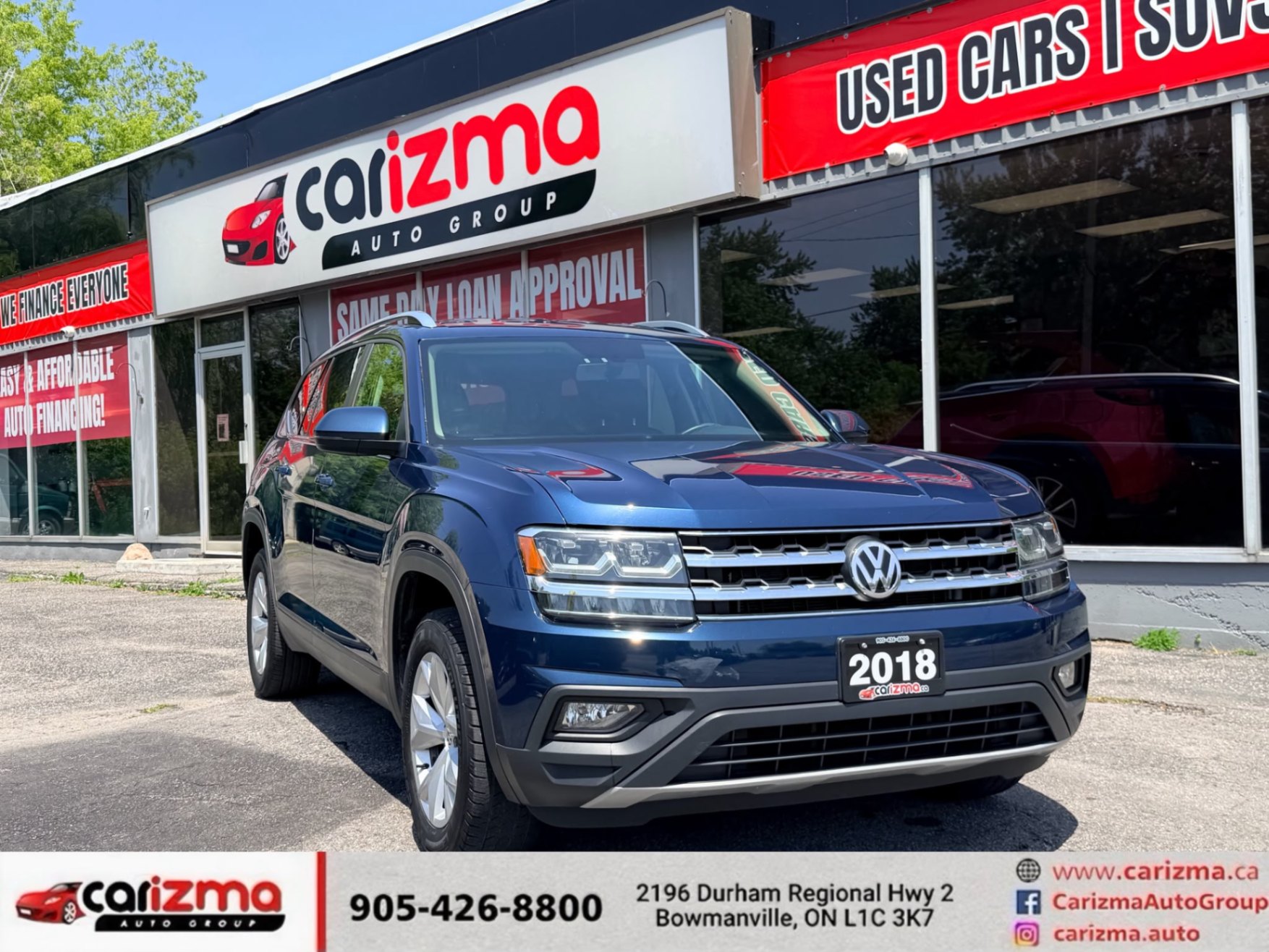 2018 Volkswagen Atlas 3.6L Comfortline 4Motion