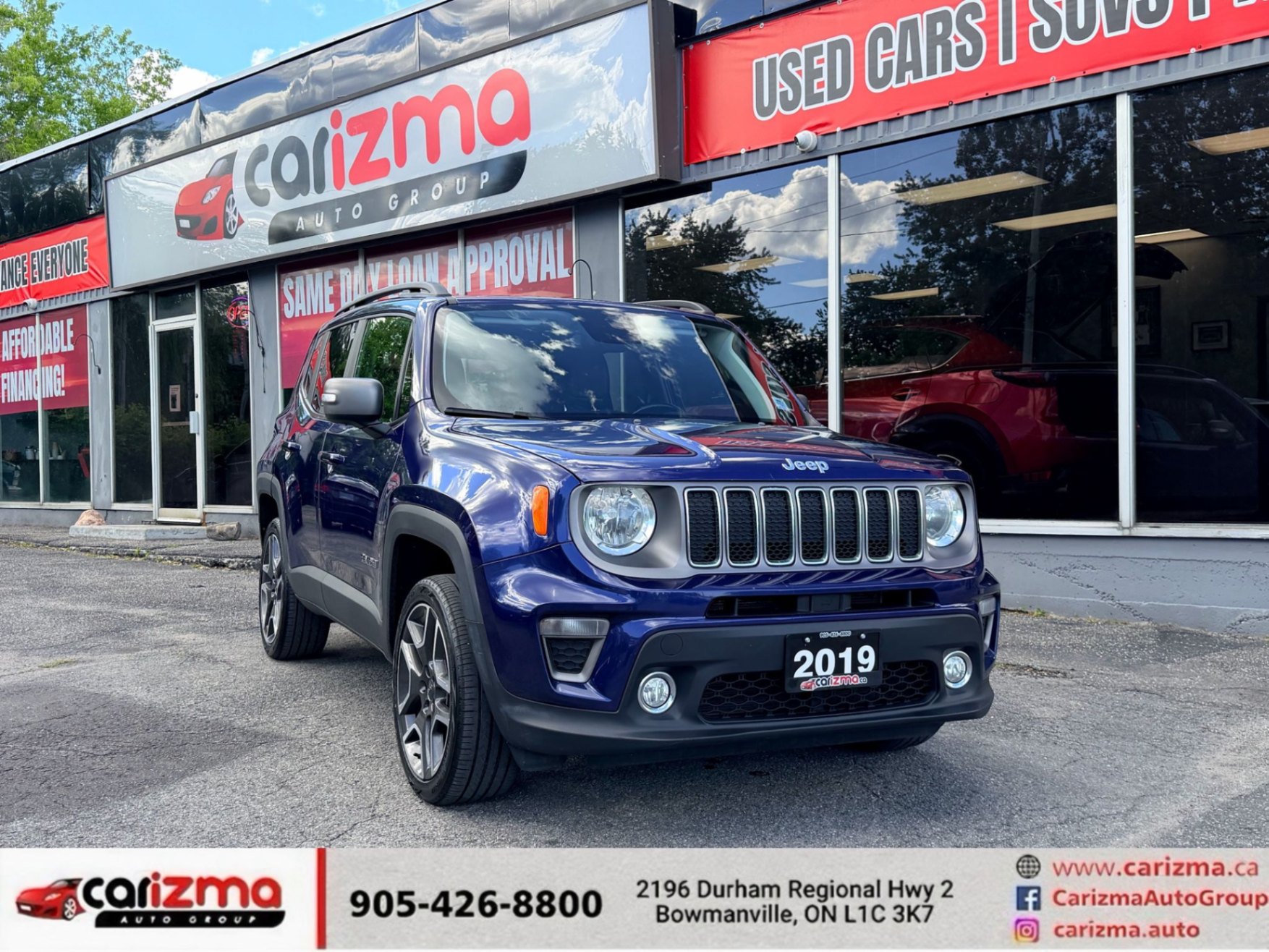 Blue 2019 Jeep Renegade SUV / Crossover Four-Wheel Drive Automatic