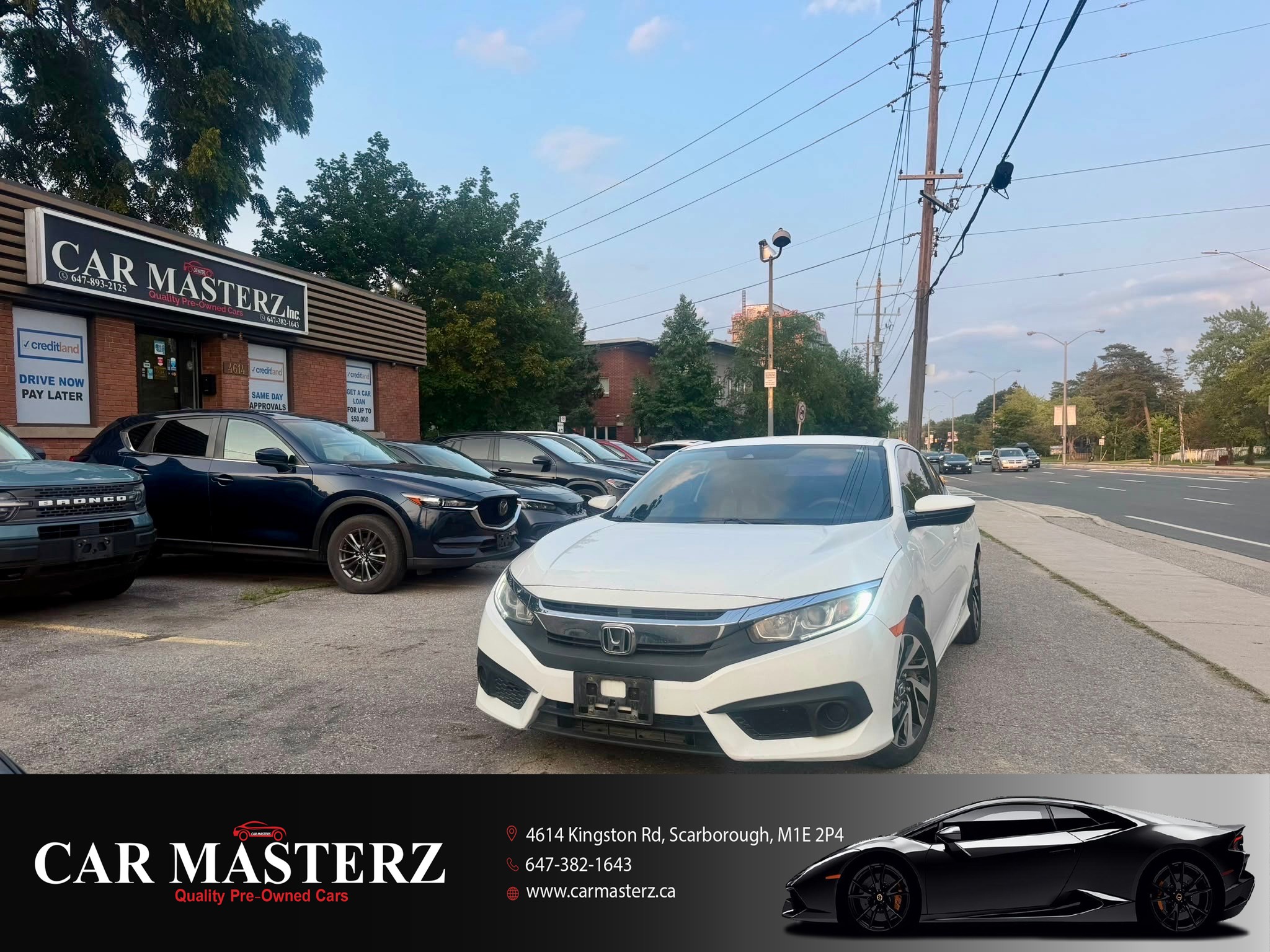 White 2018 Honda Civic Coupe Coupe Automatic