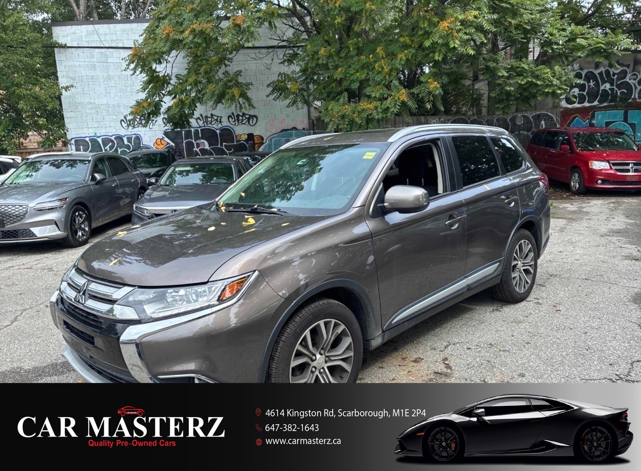 Brown 2018 Mitsubishi Outlander SUV / Crossover All-Wheel Drive Automatic