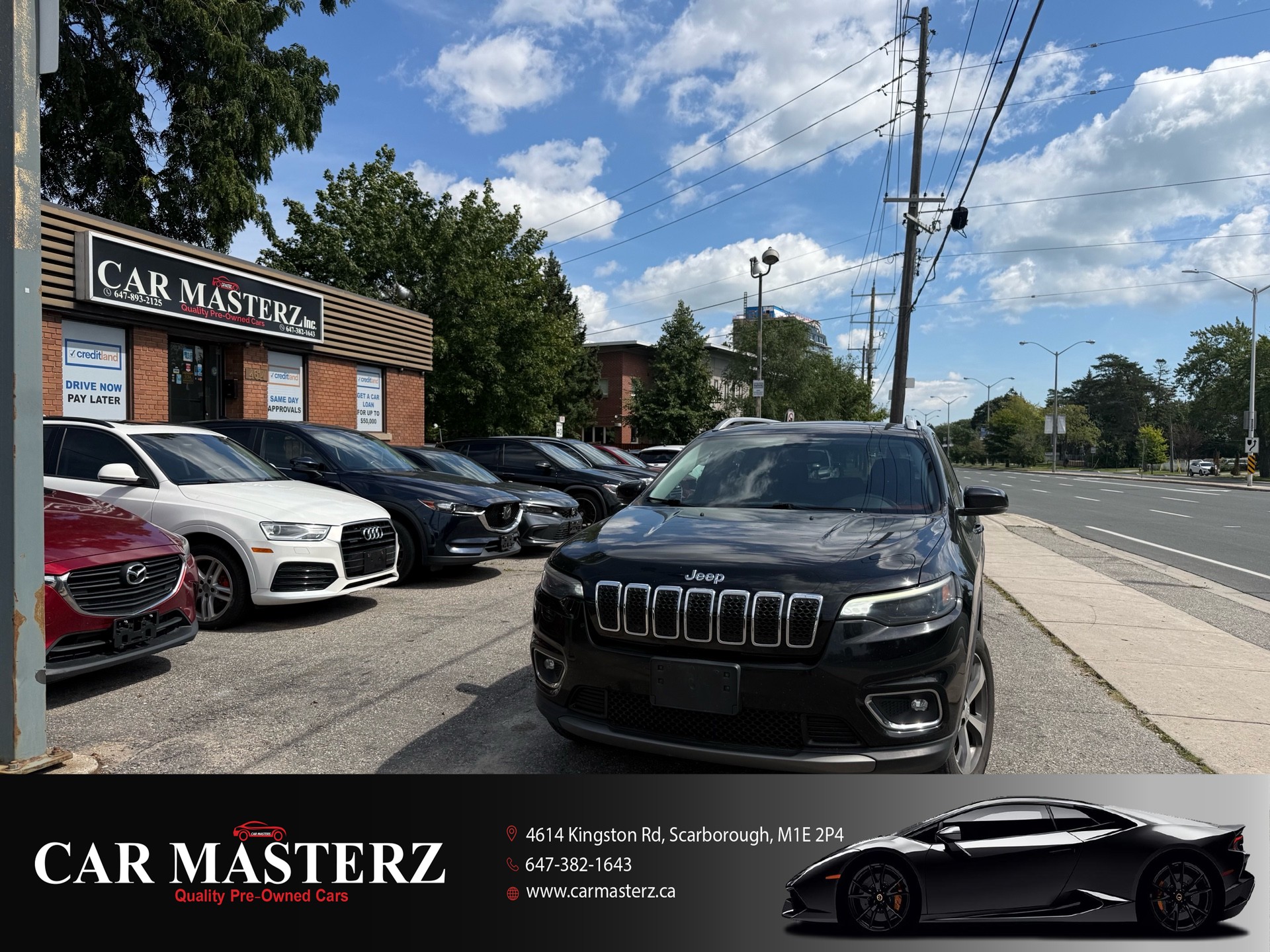 Black 2019 Jeep Cherokee SUV / Crossover Four-Wheel Drive Automatic