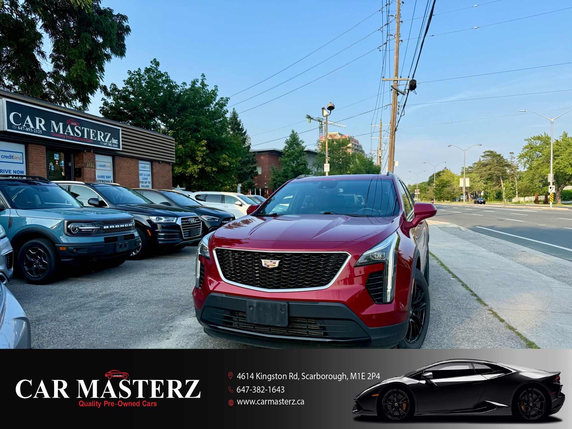 Red 2019 Cadillac XT4 SUV / Crossover Four-Wheel Drive Automatic
