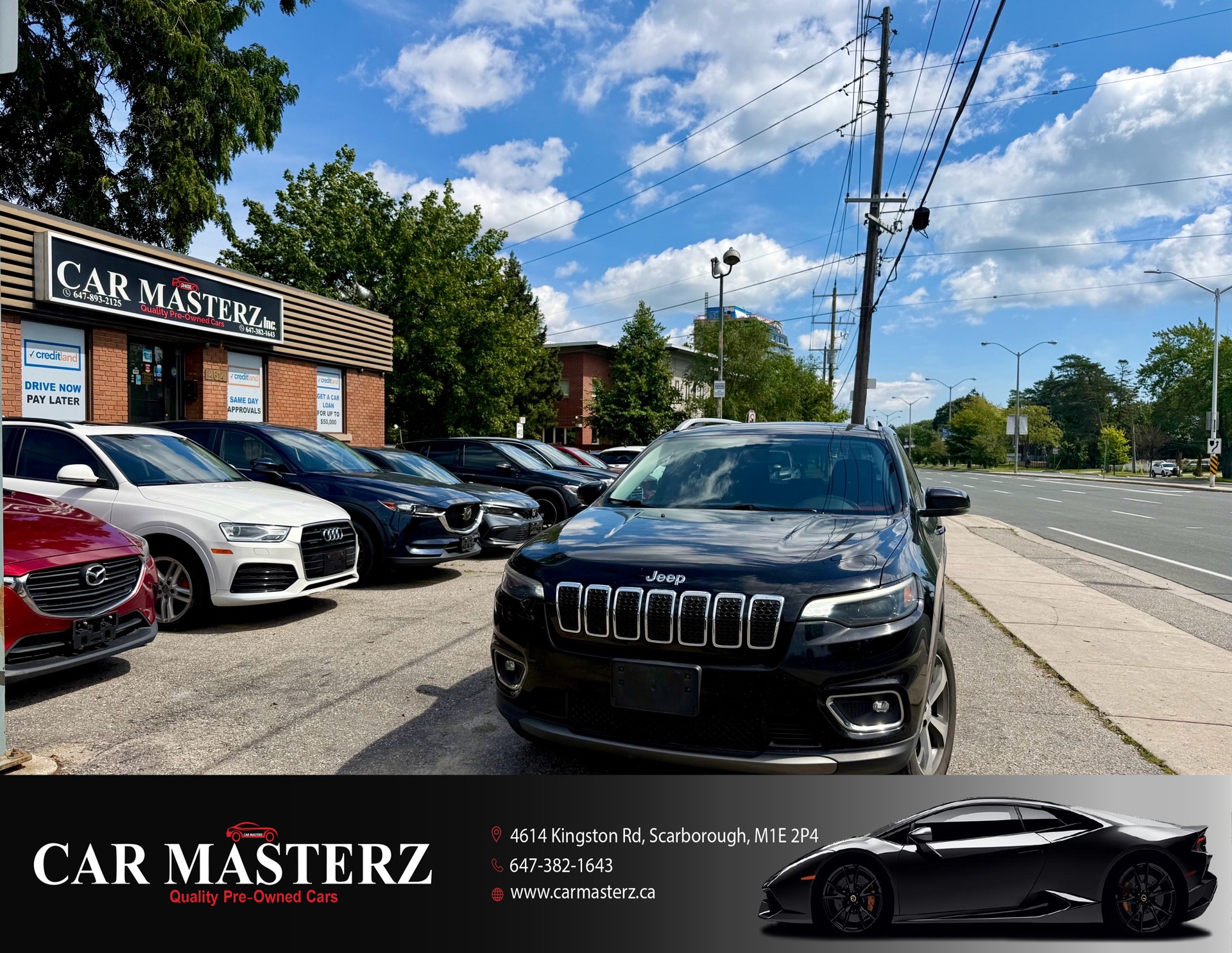 Black 2019 Jeep Cherokee SUV / Crossover Four-Wheel Drive Automatic