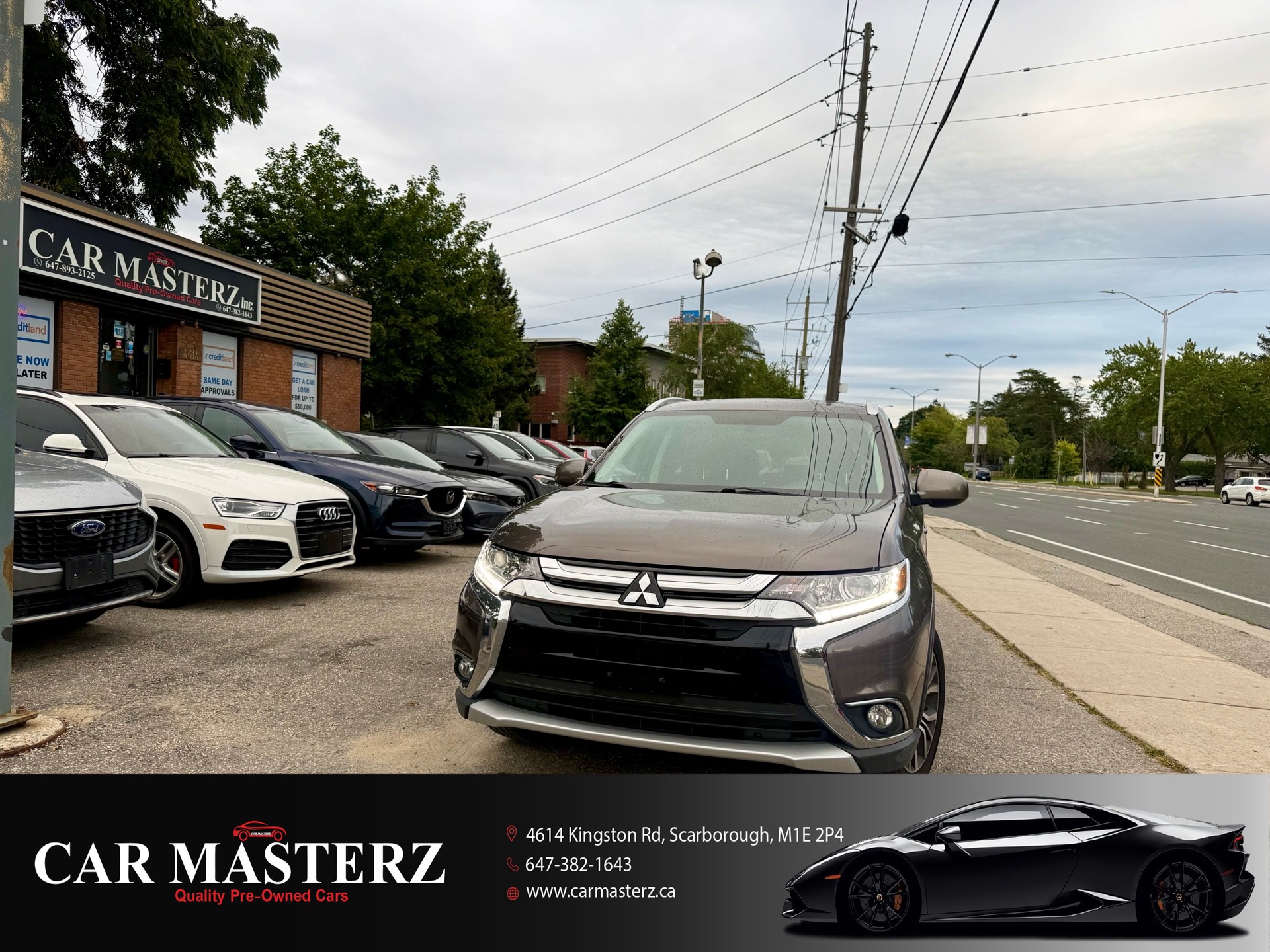 Brown 2018 Mitsubishi Outlander SUV / Crossover All-Wheel Drive Automatic
