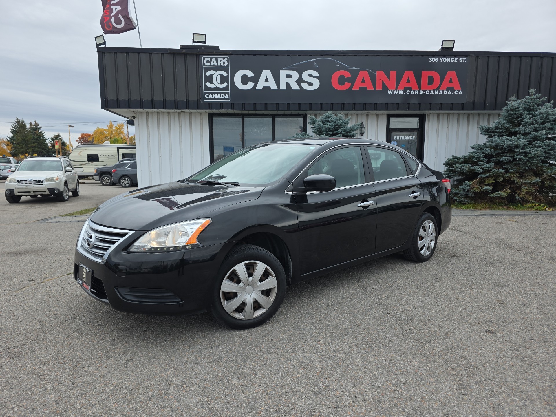 Black 2013 Nissan Sentra Sedan Front-Wheel Drive Automatic