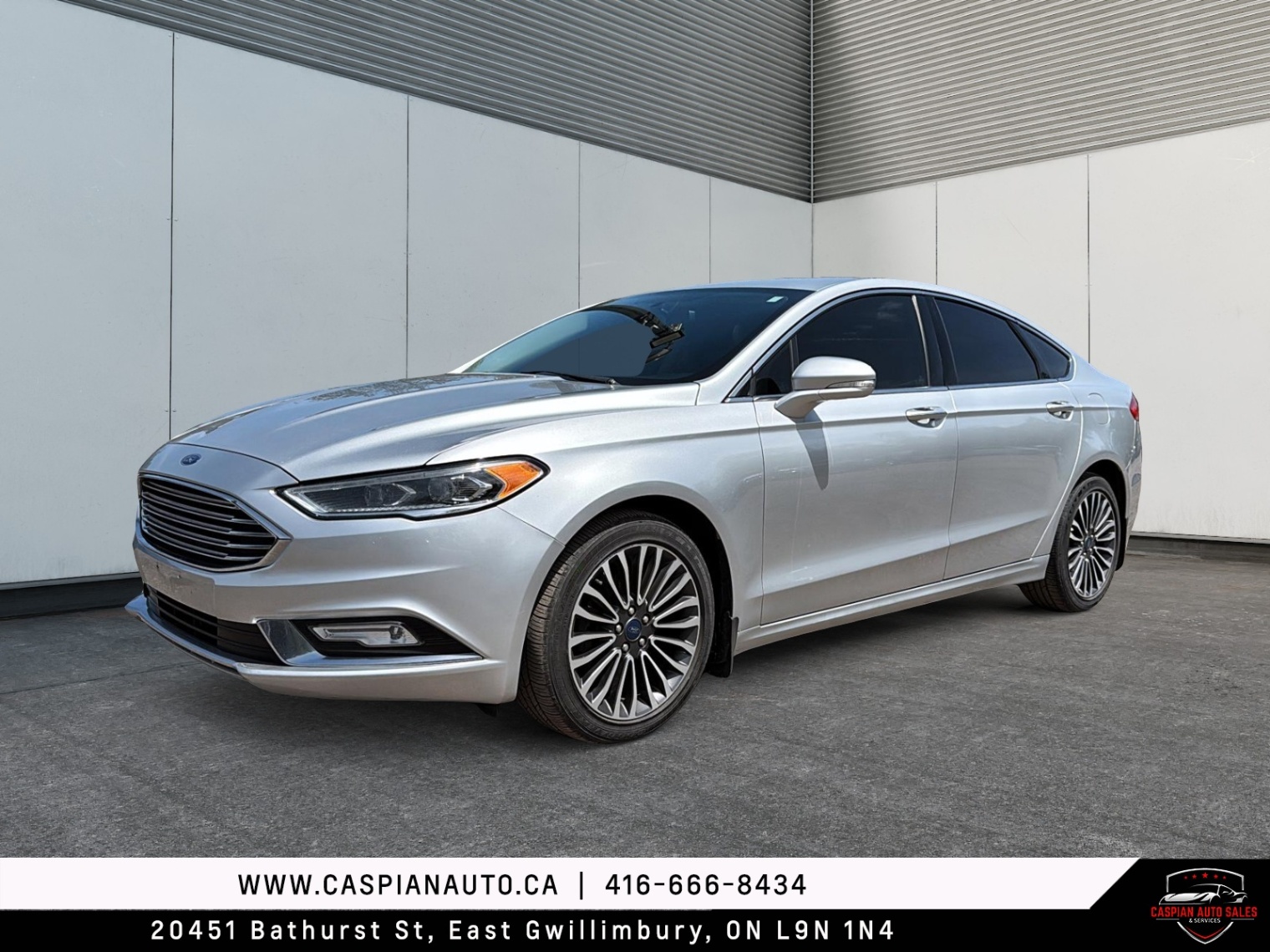 Silver 2017 Ford Fusion Sedan All-Wheel Drive Automatic