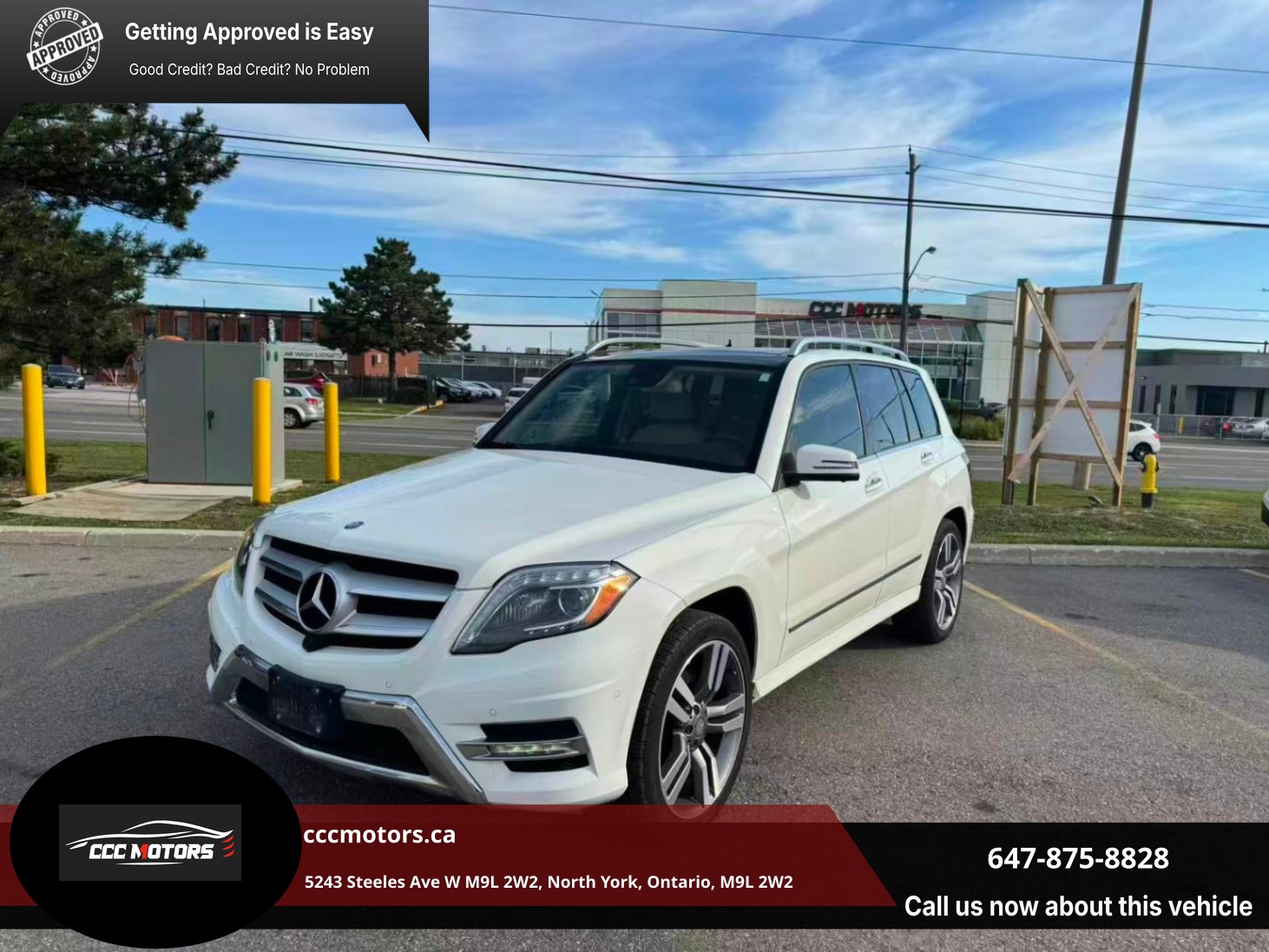 White 2015 Mercedes-Benz GLK SUV / Crossover All-Wheel Drive Automatic