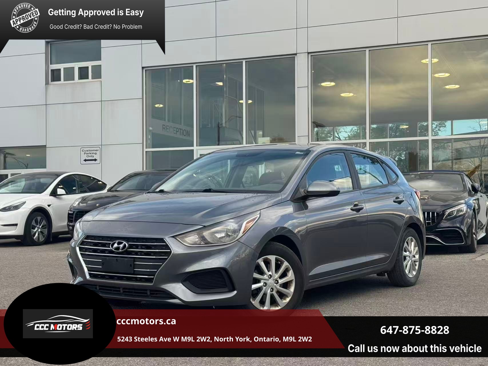 Gray 2020 Hyundai Accent Hatchback Manual