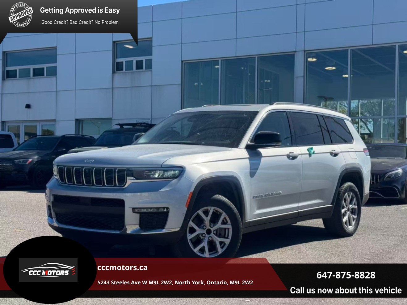 Silver 2022 Jeep Grand Cherokee L SUV / Crossover Four-Wheel Drive Automatic
