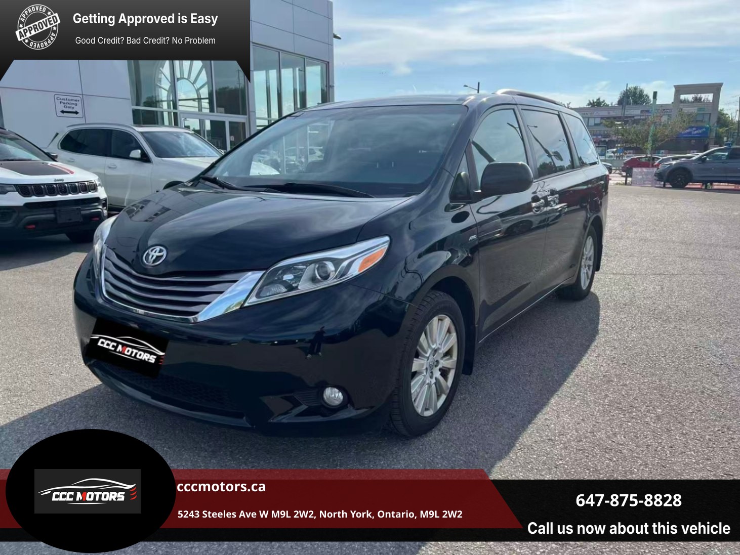 2017 Toyota Sienna XLE 7-Passenger AWD   
