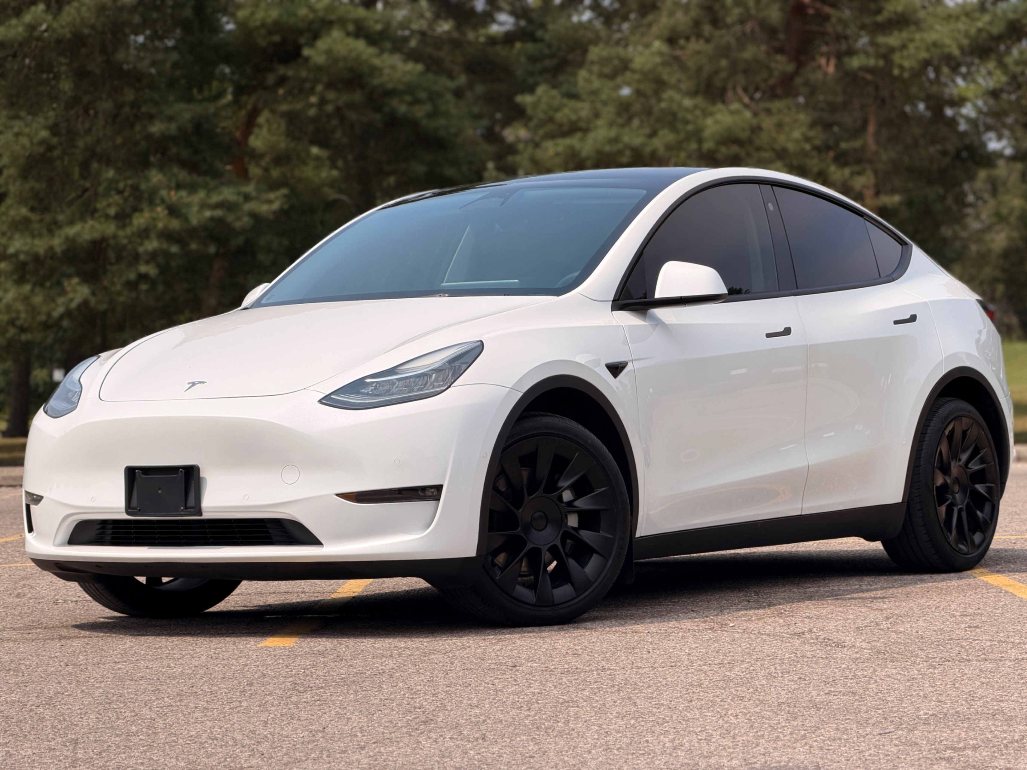 White 2022 Tesla Model Y SUV / Crossover All-Wheel Drive Automatic